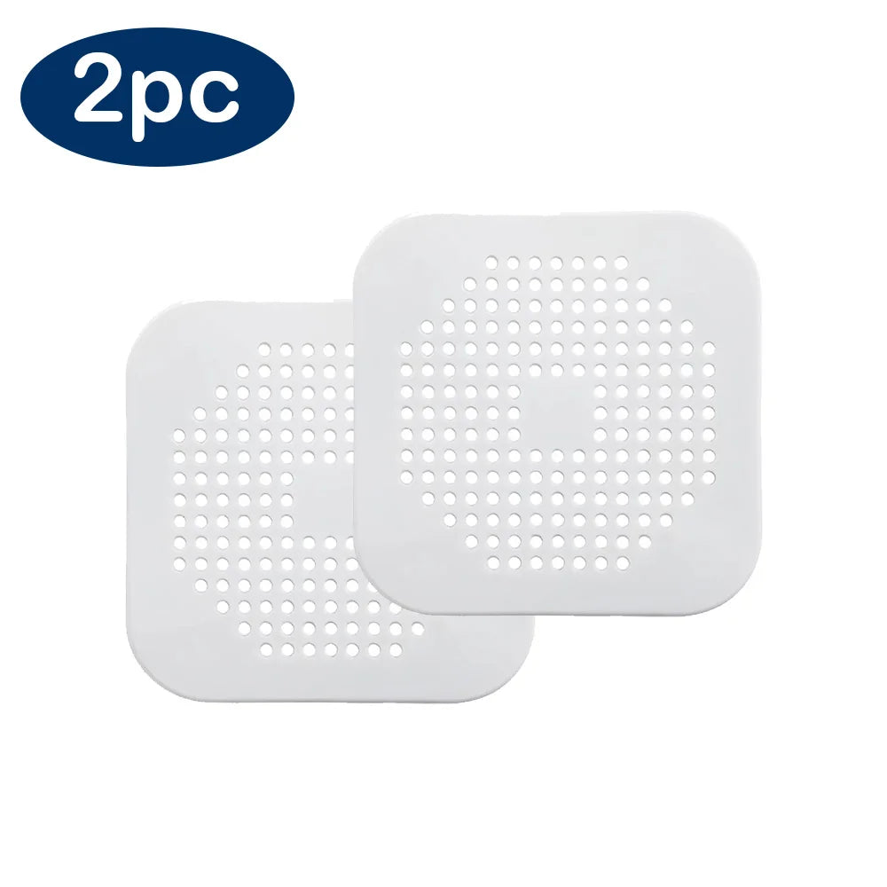 Shower Drain Cover Hair Catcher Flat Silicone Plug Stopper for Bathroom Kitchen Sink Bathtub Strainer TPR Protector