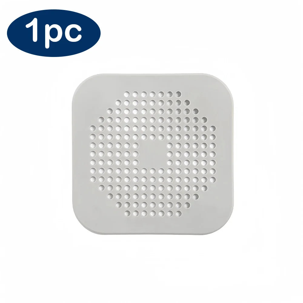 Shower Drain Cover Hair Catcher Flat Silicone Plug Stopper for Bathroom Kitchen Sink Bathtub Strainer TPR Protector